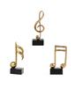 Statue Note Musicali Decorazione Casa Resina Dorata Scultura Arredo Casa Scrivania Piano Ufficio Mobile TV Ornamenti Souvenir