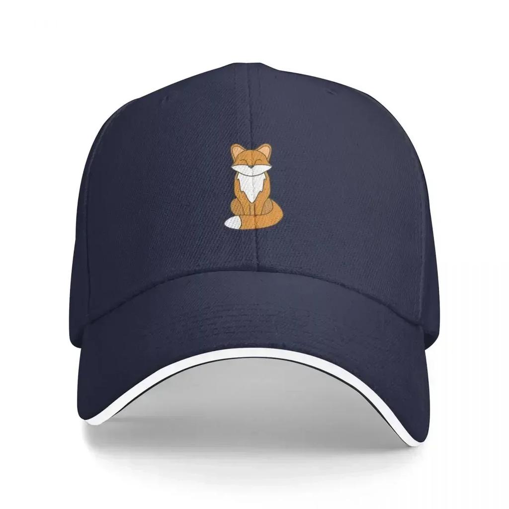 Casquette Mignonne Renard Assis Mode Décontractée Casquettes de Baseball Chapeau Réglable Hip Hop Été Unisexe Casquettes de Baseball Personnalisable Polychrome