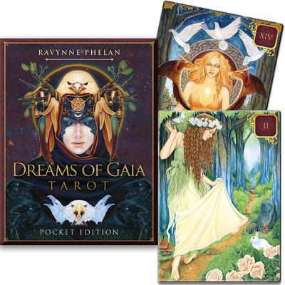LANG Tarot Rider and Waite Dreams of Gaia Luxurious Hard Packaging with Japanese Instruction Pocket Dreams of Gaia Tarot Reading 81-card Deck,