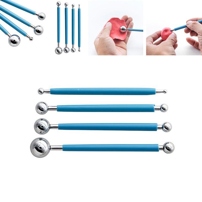 40-piece Pottery & Sculpture Tool Set: Carving Knives, Round Sticks, Needle Tools, Trimming & Silicone Pens