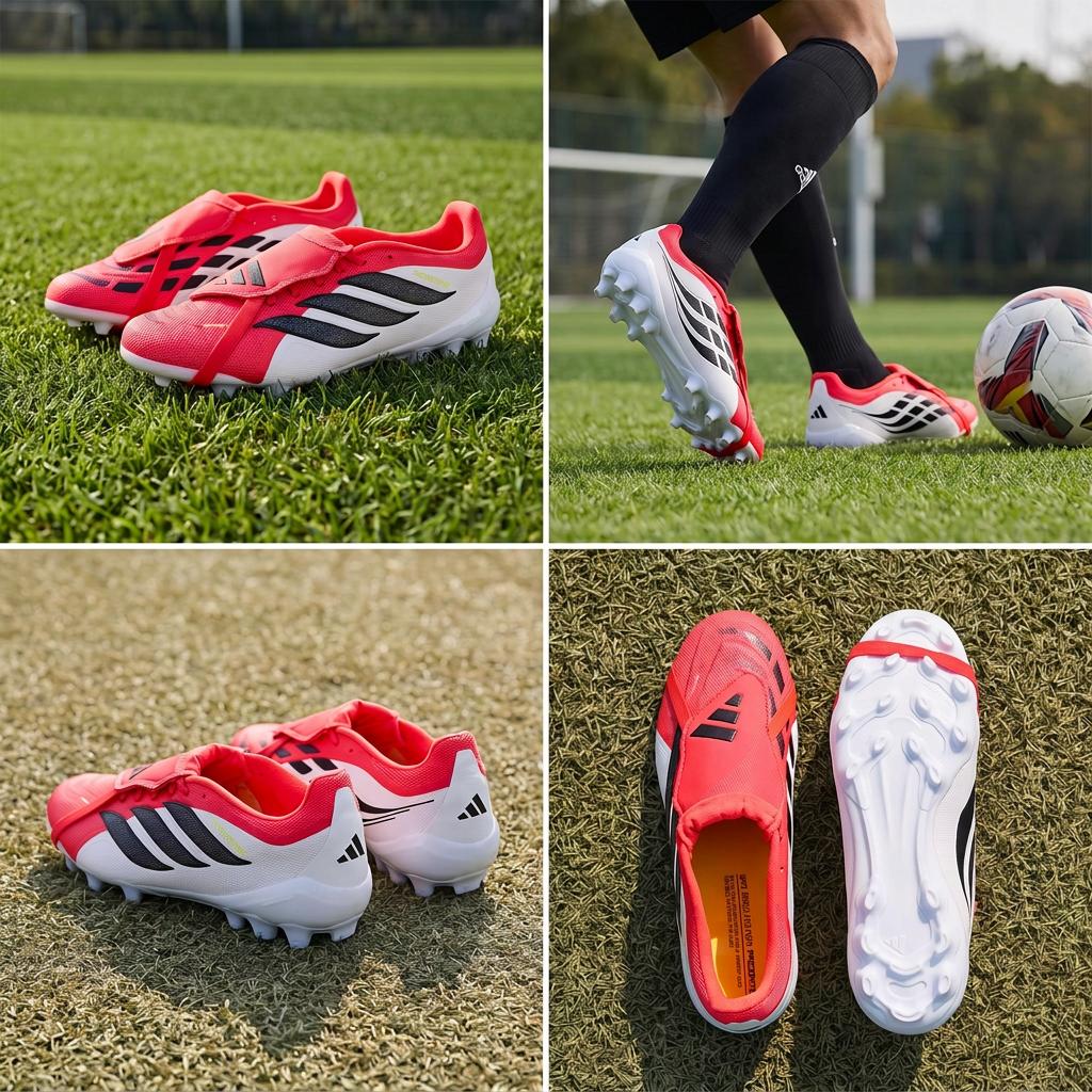adidas Predator League Mid-Range FT Shoes Tongue China Version AG (Rubber Short Studs) Soccer Shoes Unisex Soccer Shoes JS0344