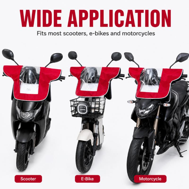 Universal Motorcycle Front Rain Cover Waterproof Sun Protection Dustproof Dashboard Rain Coats Motorcycle Dashboard Rain Cover