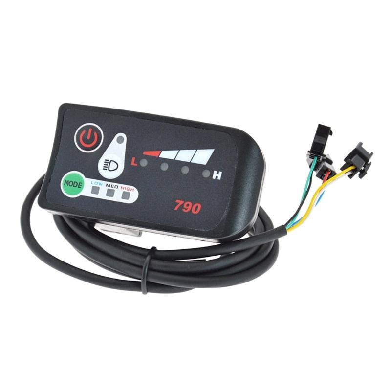 Electric Bicycles Display 24V 36V 48V, LED-790 Electric Bike Display Matching Controller for Ebikes Accessories