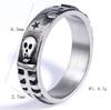 Personalized Stainless Steel Personalized Skull Trendy Man Retro Star Men'S Ring New Punk Style