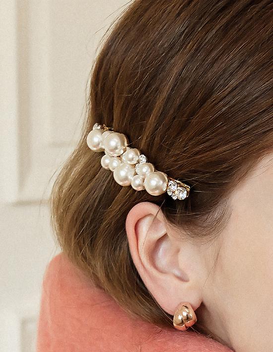 Dana Burton Radiant Pearl Cubic Hairpin