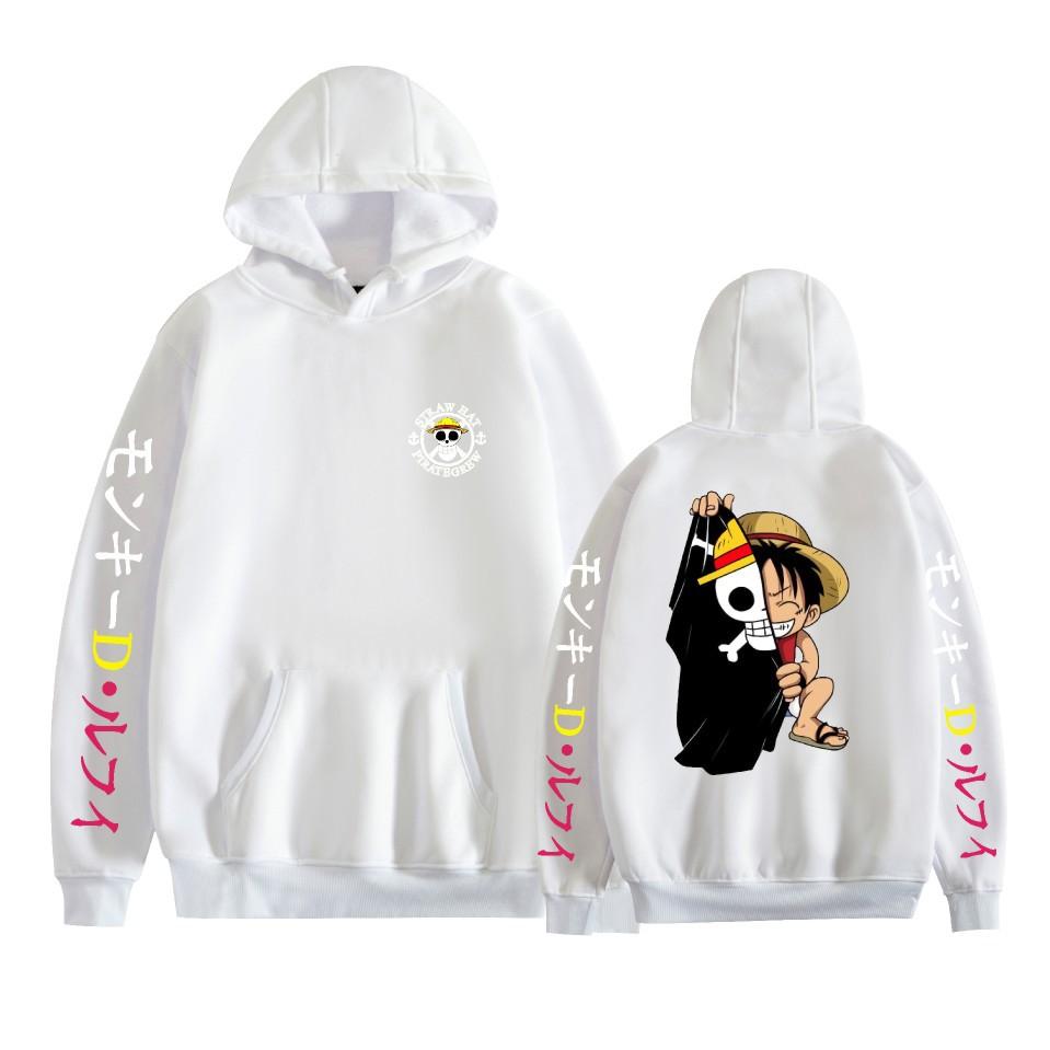 ONE PIECE Hoodies Graphic Printed Sweatshirts Casual Long Sleeve Tops for Men Women