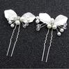3PCS Flower Hairpin Bride Headdress for Women Pearl Mesh U-shaoped Hair Clips Fashion Girls Wedding Hair Accessories Jewelry