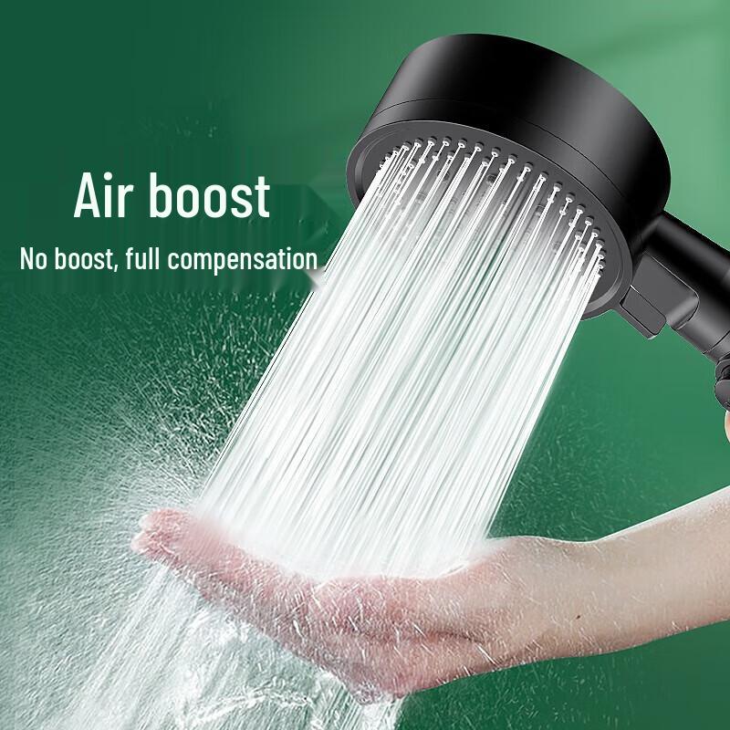 Haili Pressurized Shower Head with Hose Set