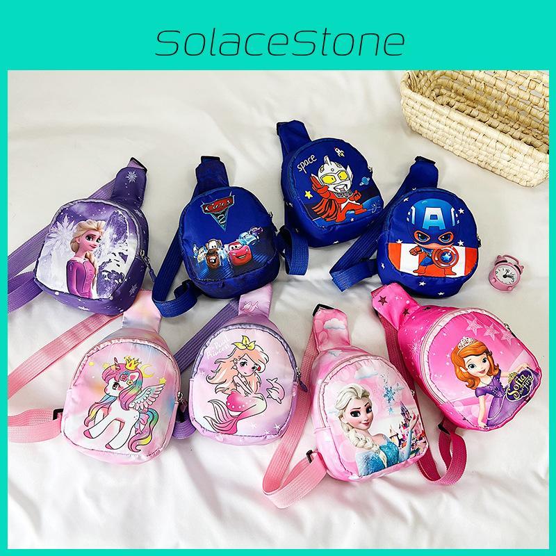 America Child Captain Anime Shoulder Bag Outdoor Casual Cartoon Chest Bag Fashion