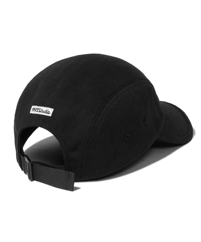 1993STUDIO Sincerity Natural Twill Camp Cap_Black