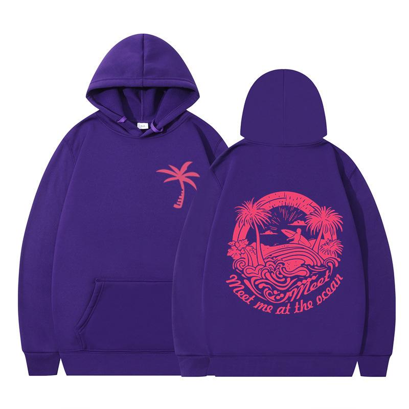 Letter Graphics Printed Hoodies Autumn Winter Casual Fleece Long Sleeved Streetwear Sweatshirts Hooded for Men Women