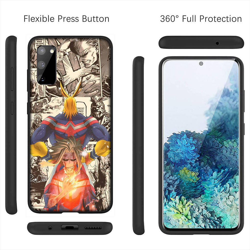 For Samsung Galaxy S24 S23 iPhone 16 15 14 Xiaomi Redmi Note 13 12 11 10 8 Plus 9 Pro Max X XR Phone Case My Hero Academia All Might OPPO Huawei Cover