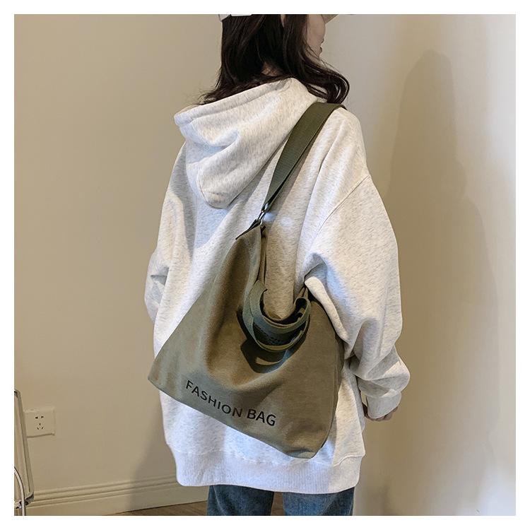 Damen 2023 Canvas Umhängetasche: Geräumiges Retro-Design für Studenten und Pendler
