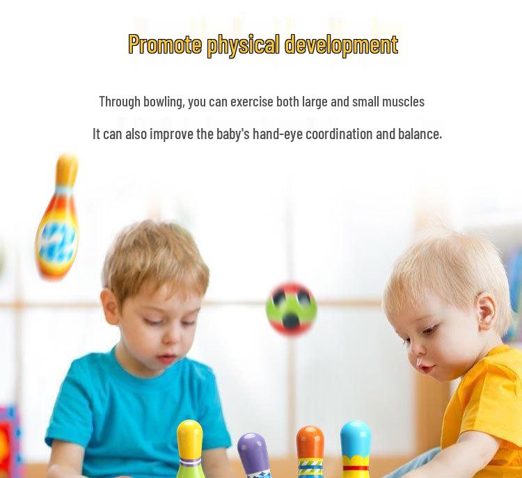 Extra Large Kids' Bowling Set for Ages 3-6: Indoor & Outdoor Parent-Child Game