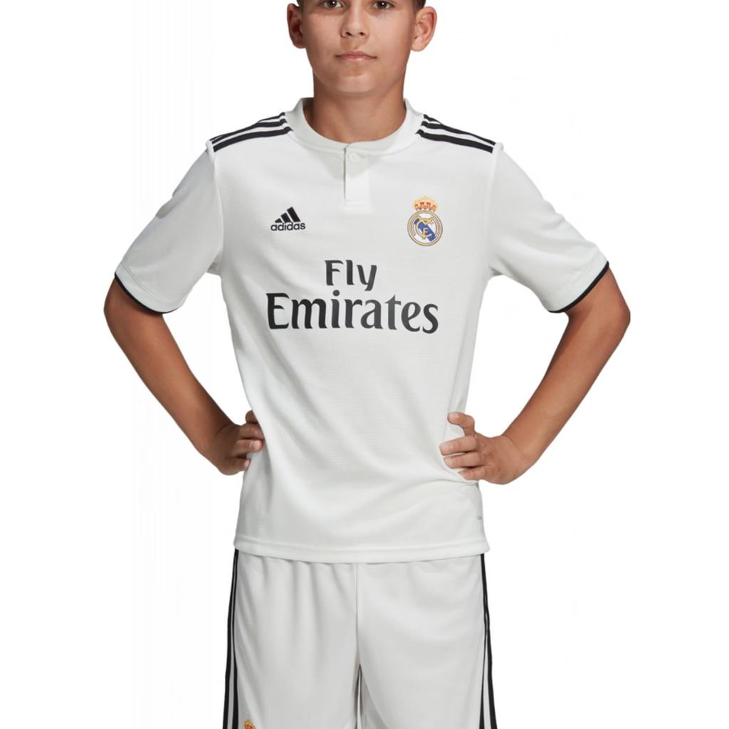 adidas Real Madrid T Shirt White Teenagers CG0554