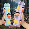 1PC Kids Star Group Figure 750ml Color Plastic Sports Water Bottle Leakproof Flip Straw Lid Suitable for Sports Office Home Use