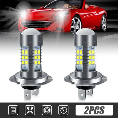 2 Pieces H7 LED Bulbs Kit 8.5*4.0 Cm Super Bright 6000K
