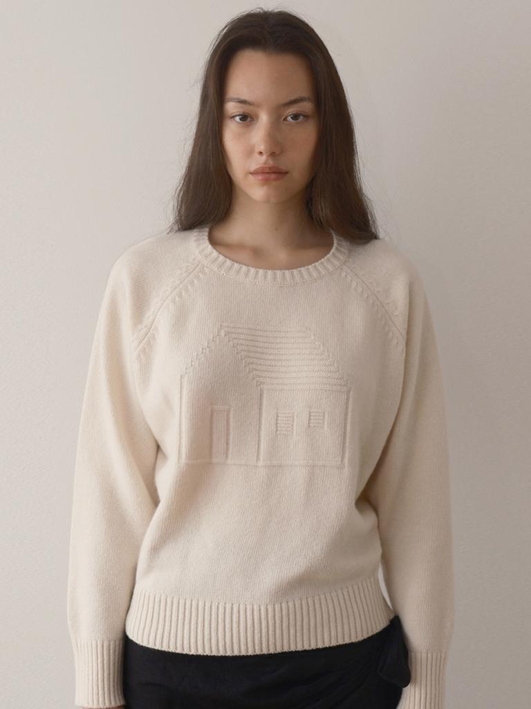 ECOMMAE Home Sweet Home Knit (Ivory)