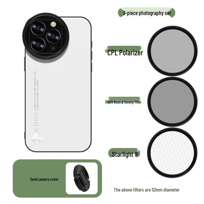 Apple iPhone 13 Pro Lens Filter Case - 52mm CPL Lens Set