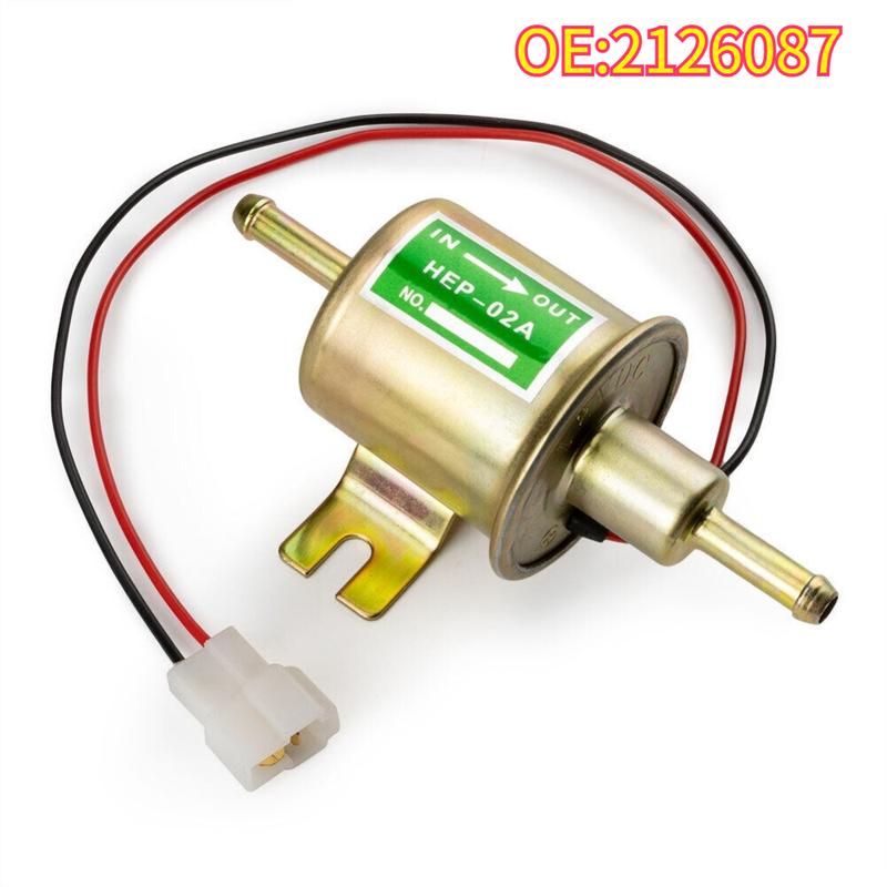 High quality New For 2126087 12v Inline Fuel Pump Electric Transfer Low Pressure Gas Diesel HEP02A HEP-02A 16700634673