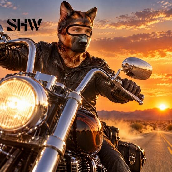 Cycling Face Mask 3D Animal with Ears, Breathable Ice Silk Balaclava for Moisture Wicking Spring Summer, Quick Drying UV Protection Full Cover