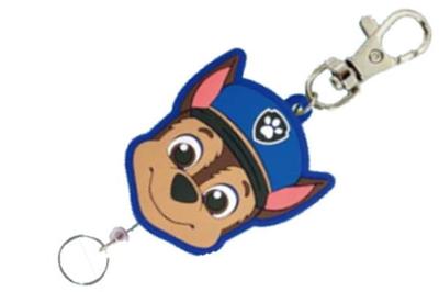 SK Japan Paw Patrol Rubber Reel Keychain Chase Face