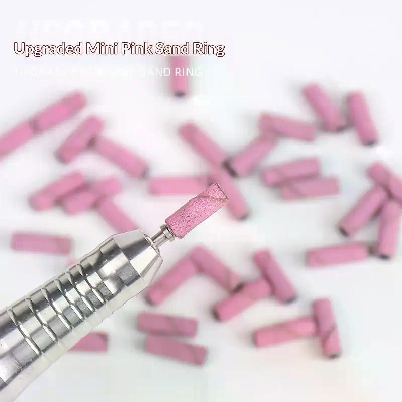 Nail Mini Sanding Ring Bands For Electric Manicure Machine Nail Drill Bits 80/120/180/240 Nail Drill Grinding Bit Files Tool