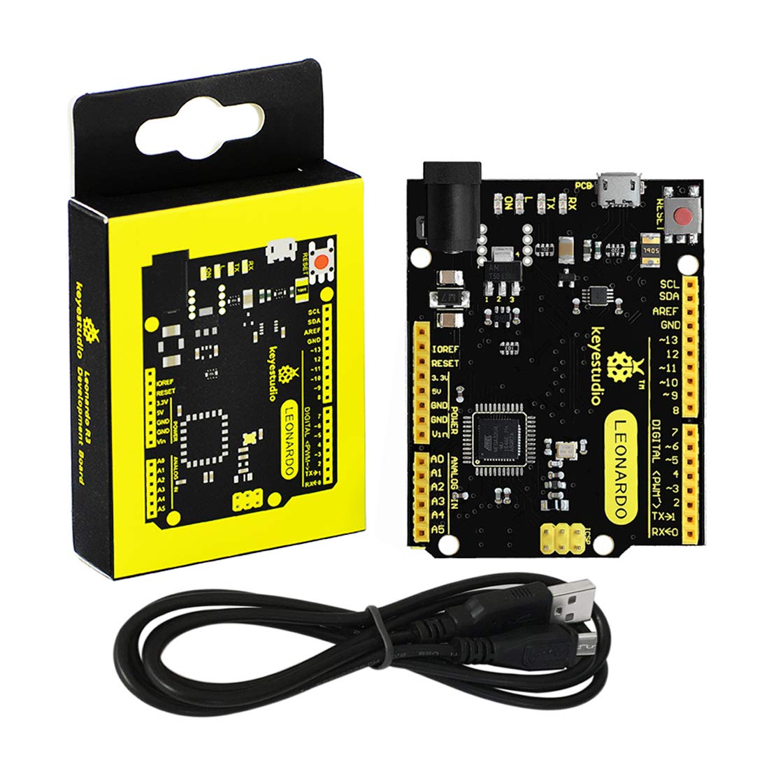 

KEYESTUDIO 5V Leonardo R3 Development Board USB-кабель для Arduino Compatible +