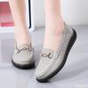 Fashionable Soft Sole Single Shoe New Summer Metal Design Women's Breathable and Non Slip Casual Women's Shoes Zapatos De Mujer