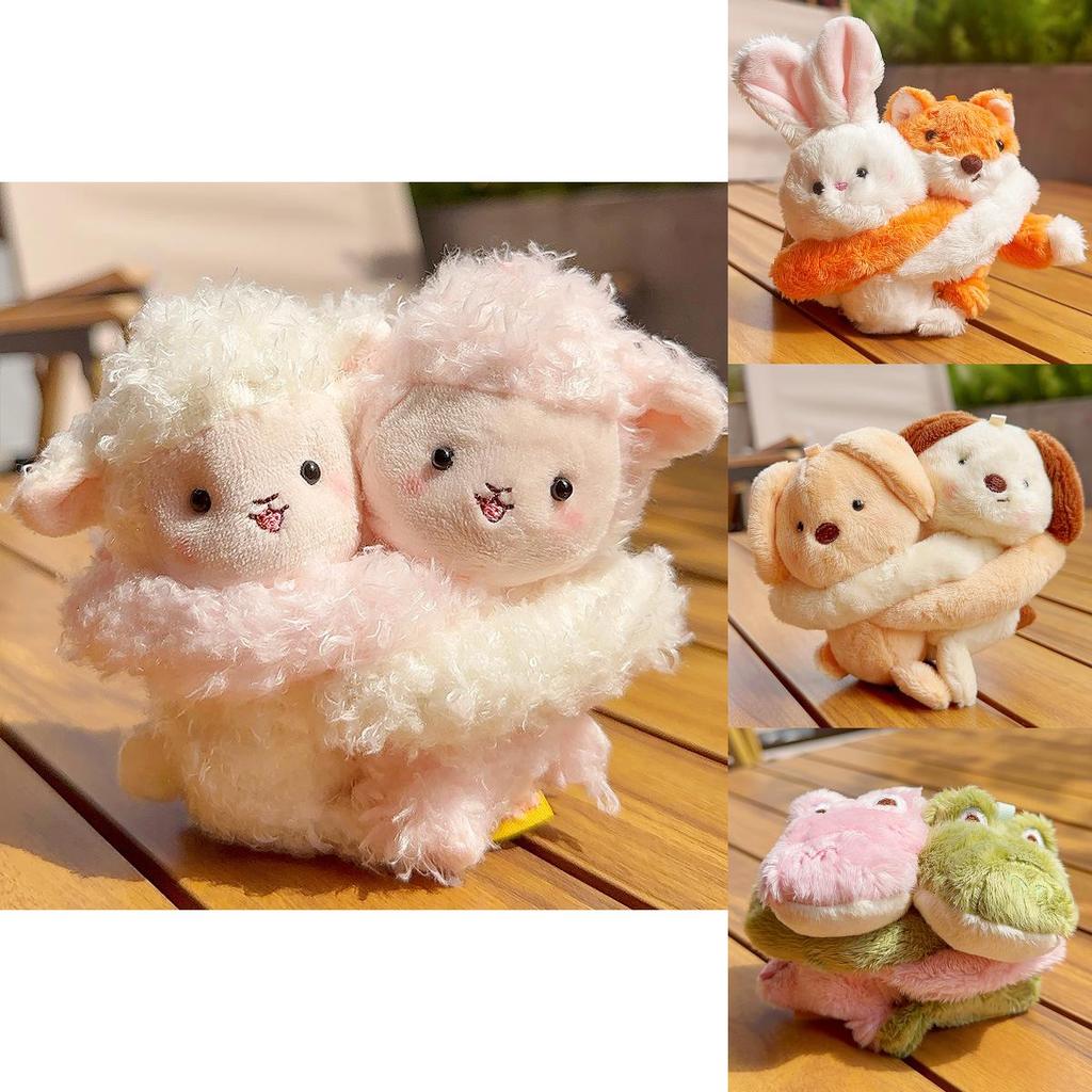 Pluszowy breloczek ze zwierzątkiem z motywem przytulania dla dzieci i nastolatków