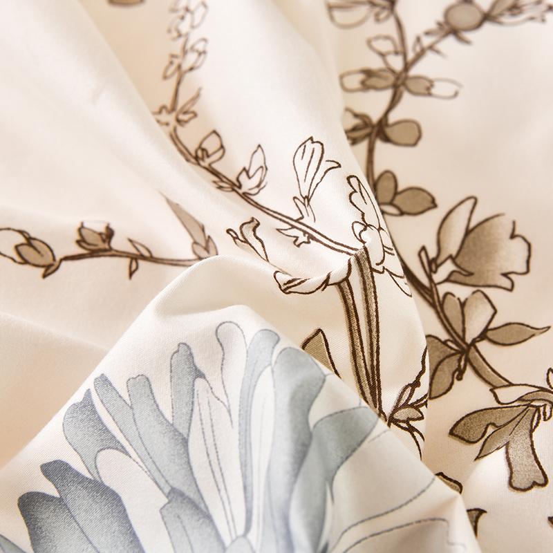 Skin-friendly Fitted Sheet Printed Bed Cover Sabanas Para Cama Elastic Bedsheet Simple Style Mattress Cover (No Pillowcase)