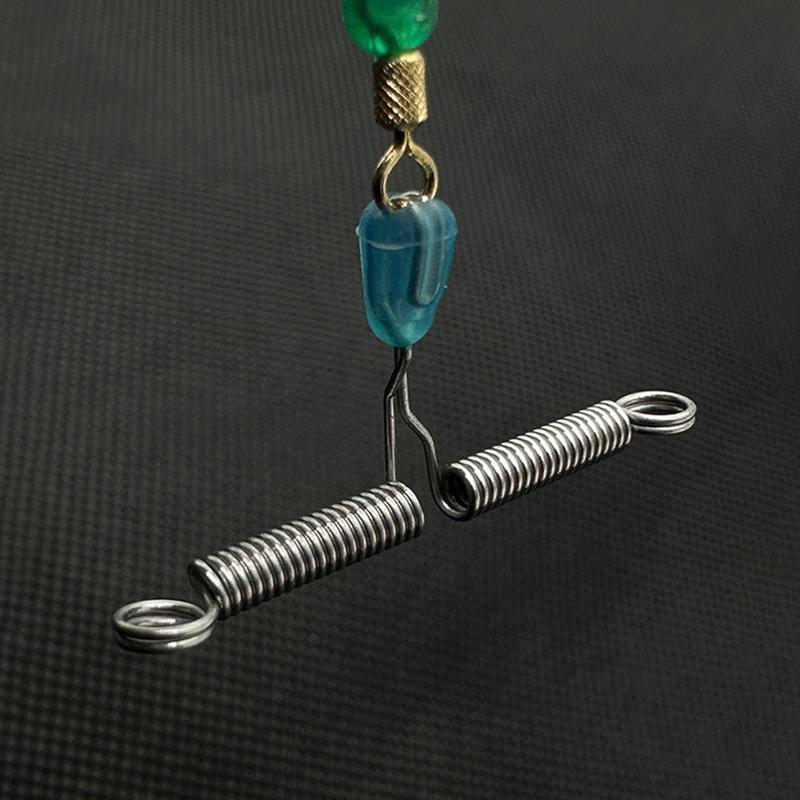 Federgabel Schnellhaken Sub Line Splitter Haken Anti-Winding Release Feder Angelausrüstung Wild Fishing Zubehör