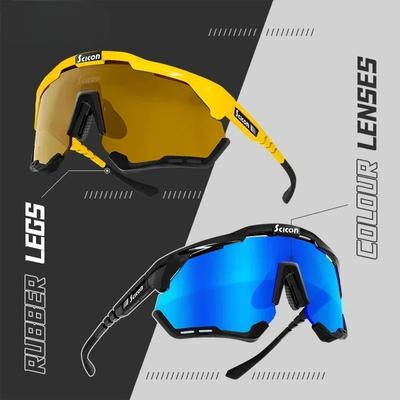 Occhiali da Ciclismo Polarizzati Occhiali da Mountain Bike Occhiali da Ciclismo per Bici da Strada Uomo Donna Occhiali da Sole per Sport all'Aperto