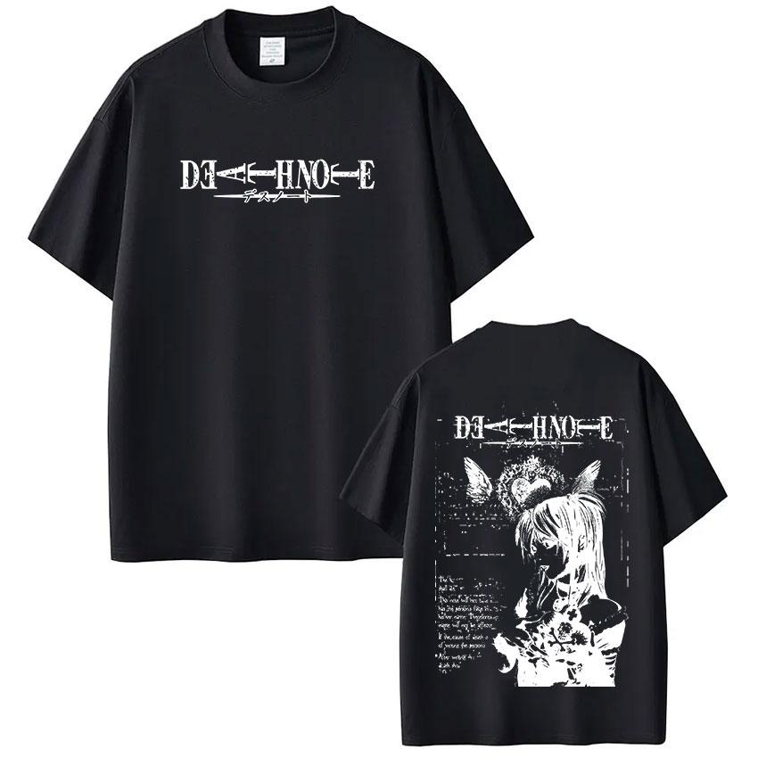 Anime Death Note Misa T-shirts Heren Dames Kleding Hoge Kwaliteit Katoen T-shirt Mode Vintage Korte Mouw T-shirts St