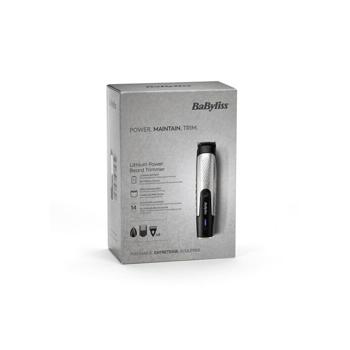 Tondeuse homme Babyliss T812E Lithium Power NOIR ARGENT