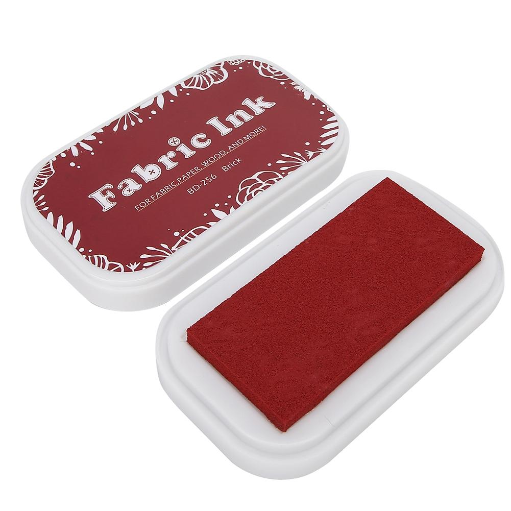 Colorful Multiple Purpose Vintage Sponge Schedule Book Scrapbook Stamp Ink Pad Painting AccessoryBD-256 Brick Red