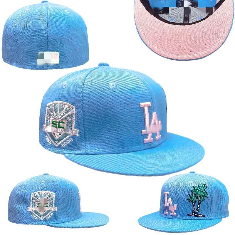 LA Dodgers Baseball Cap Unisex Embroidered Flat Brim Hip Hop All Sizes