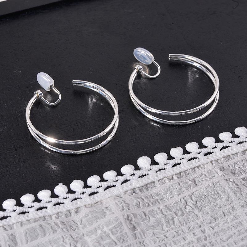 

Элегантные двухслойные геометрические серьги-спирали от комаров для женщин — модные, с дизайном клипсы, идеально подходят для поездок на работу