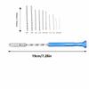 Durable Blue Hand Drill Slim Handle Knurled Grip Jewelry Carving Drill Metal Compact Pin Vise Hand Drill