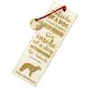 Silken Windhound - Dog Bookmark, Personalized Bookmark, Gift for Bookworm from Art-Dog Brand