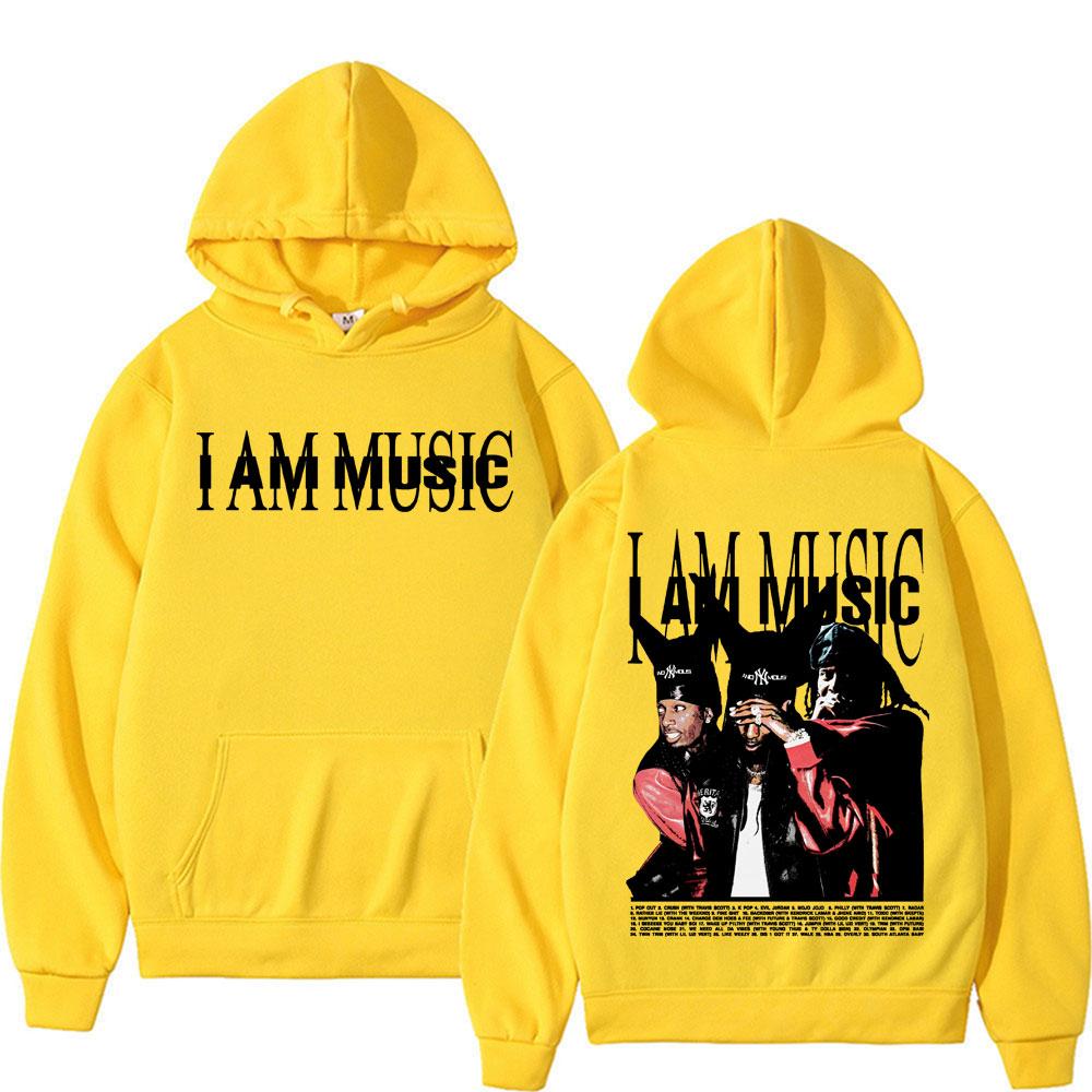 Playboi Carti I Am Music Album  Tour Hoodies Opium Rolling Loud Live Vintage Sweatshirts Men Hip Hop Punk Hoodie Streetwear