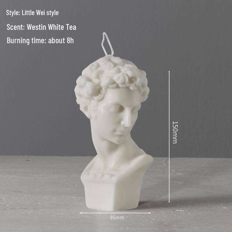 Smokeless White Retro Scented Candle for Weddings & Home Decor