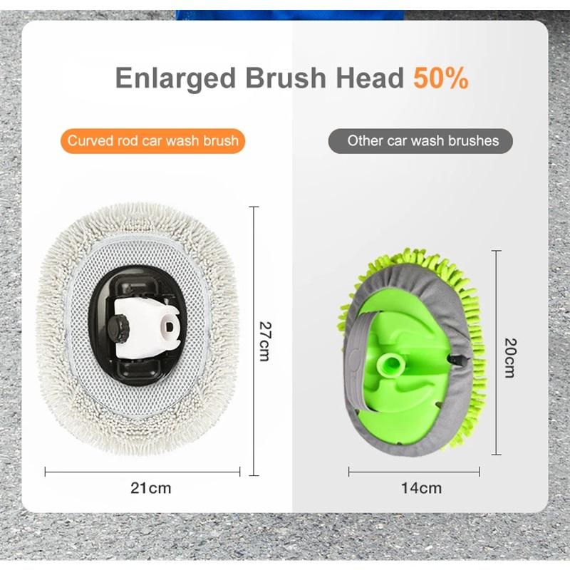 Autowaschbürste, Auto-Reinigungsbürste, Teleskop-Mopp mit langem Griff, weiches Haar, Chenille-Besen, universelle Fensterwäsche, Autozubehör