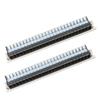 2PCS 660V 15A Wire Barrier Block Rail Type Wiring Terminal Bar Universal for Distribution System