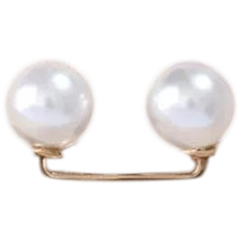 

Pearl Brooch Pins For Women Safety Pins Neck Button Fashion Waist Pins For Dress Shrink Waist Circumferences