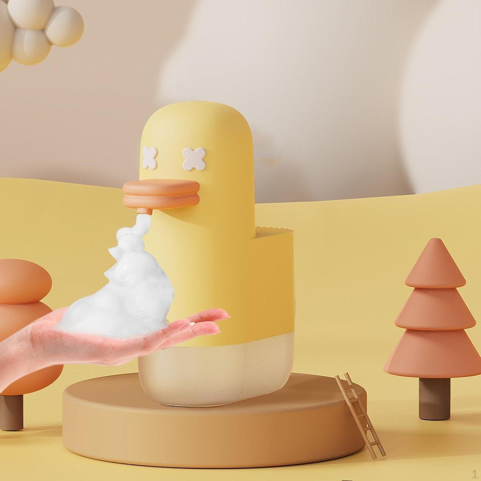 

Автоматический дозатор мыла для рук с пеной для детей, бесконтактный, жидкий жёлтый