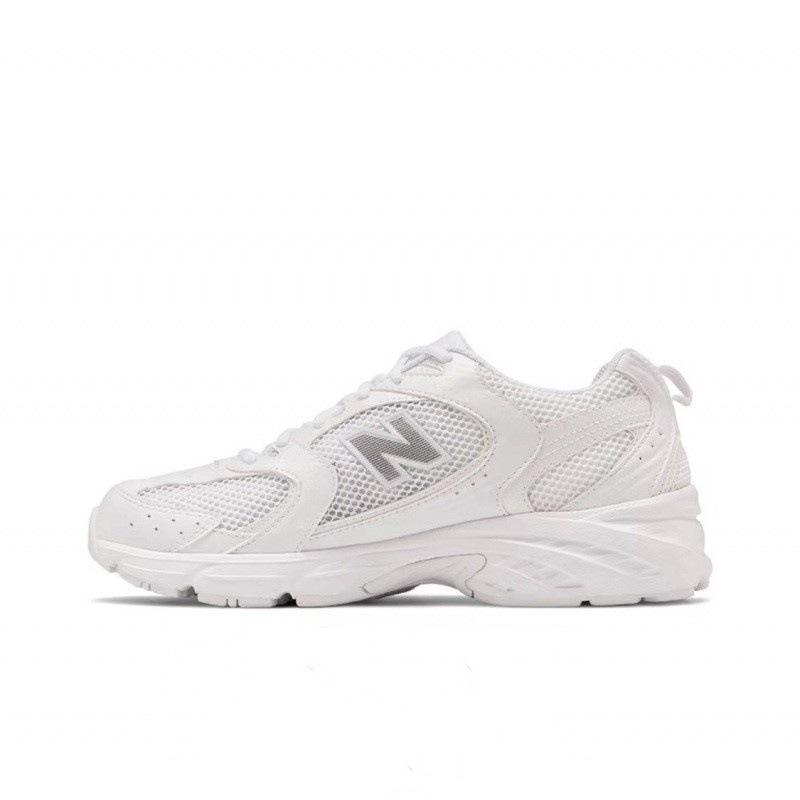 Summer NB530 Breathable Mesh Running Shoes for Men & Women | Classic Dad Style, Height Increasing 36 white