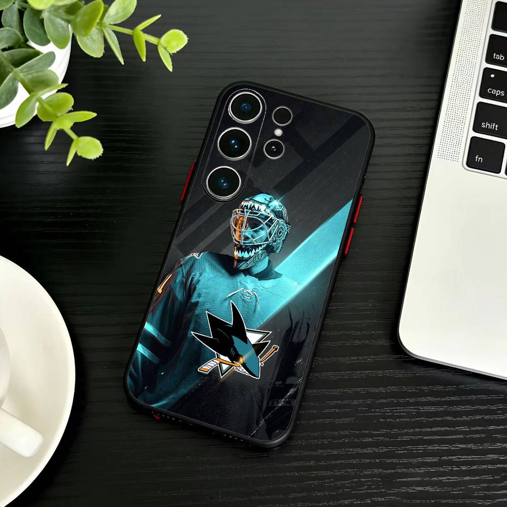 O-San Jose Sharks Phone Case For Samsung S26,S25,S24,S23,S22,S21,S20,S30,Ultra,Plus,Fe,Note,5G Black Cover
