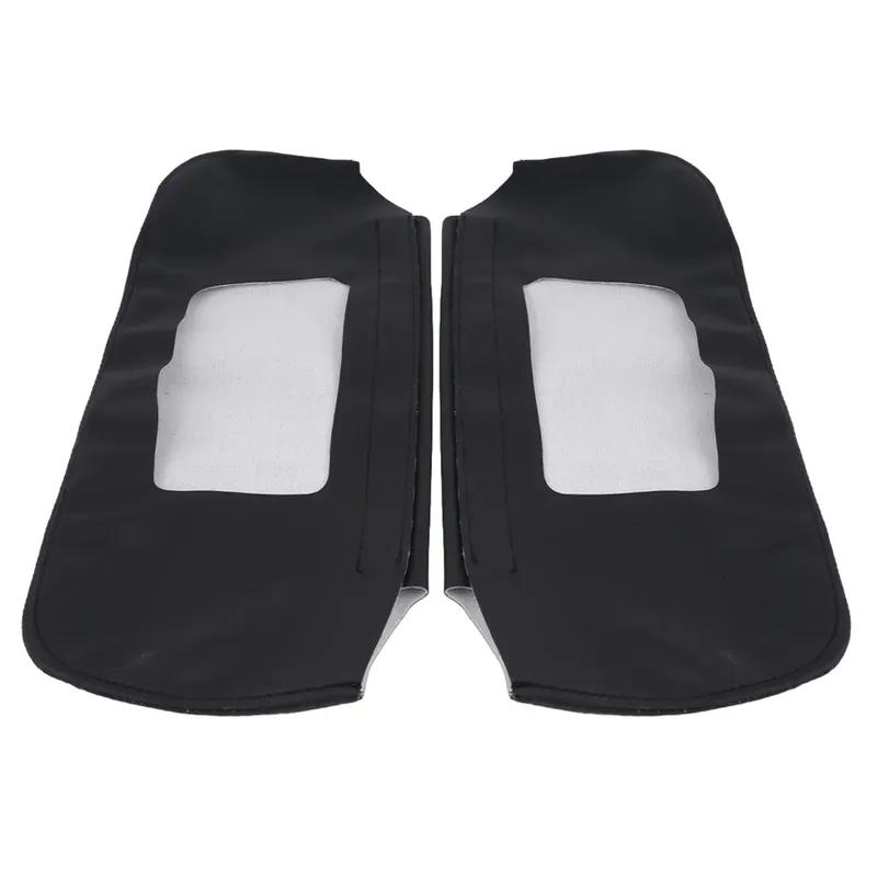 Für Camaro Für Firebird 1993-2002 Sonnenblende Leder Ersatzabdeckung Verkleidung Schwarz Auto Sonnenblende Blende Spiegelabdeckung Links Rechts