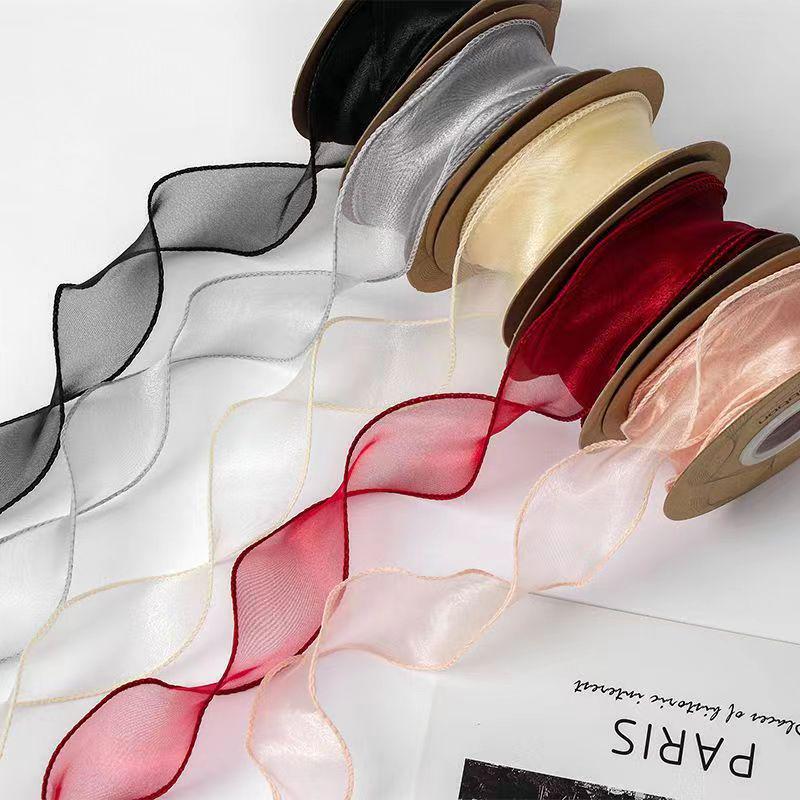 Panglică din organza coadă de pește pentru decorarea cutiei de tort DIY